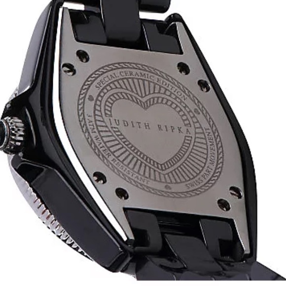 Judith Ripka Ceramic and Stainless Steel Diamonique Bracelet Watch - Picture 3 of 5